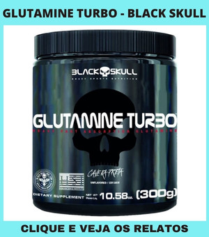 Glutamine Turbo (300g), Black Skull