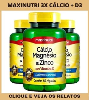 maxinutri 3X cálcio + d3